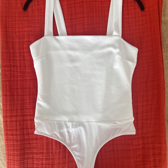 Lulus Basics Symbolize White Sleeveless Bodysuit - Size M - Picture 2 of 5